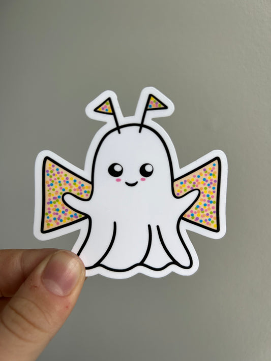 Fairy Bread Ghost Sticker