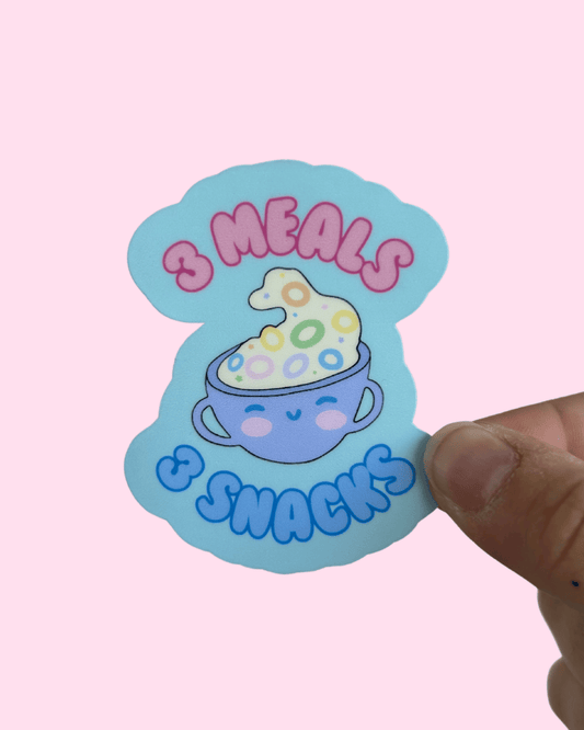 3 Meals 3 Snacks Sticker