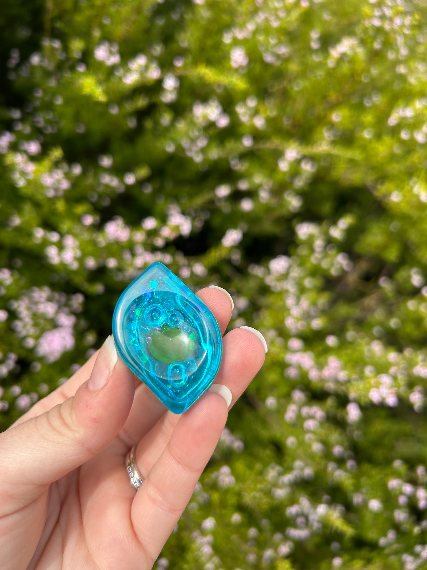 Ducky & Bubbles Worry Stone Trinket | Design 3