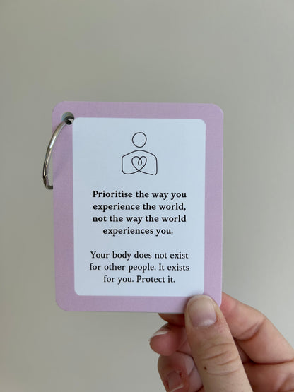 Body Image Reminder Cards