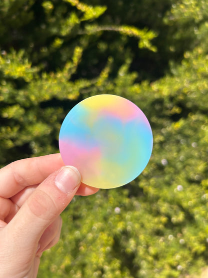 Rainbow Butterfly Small Circle Trinket | 6