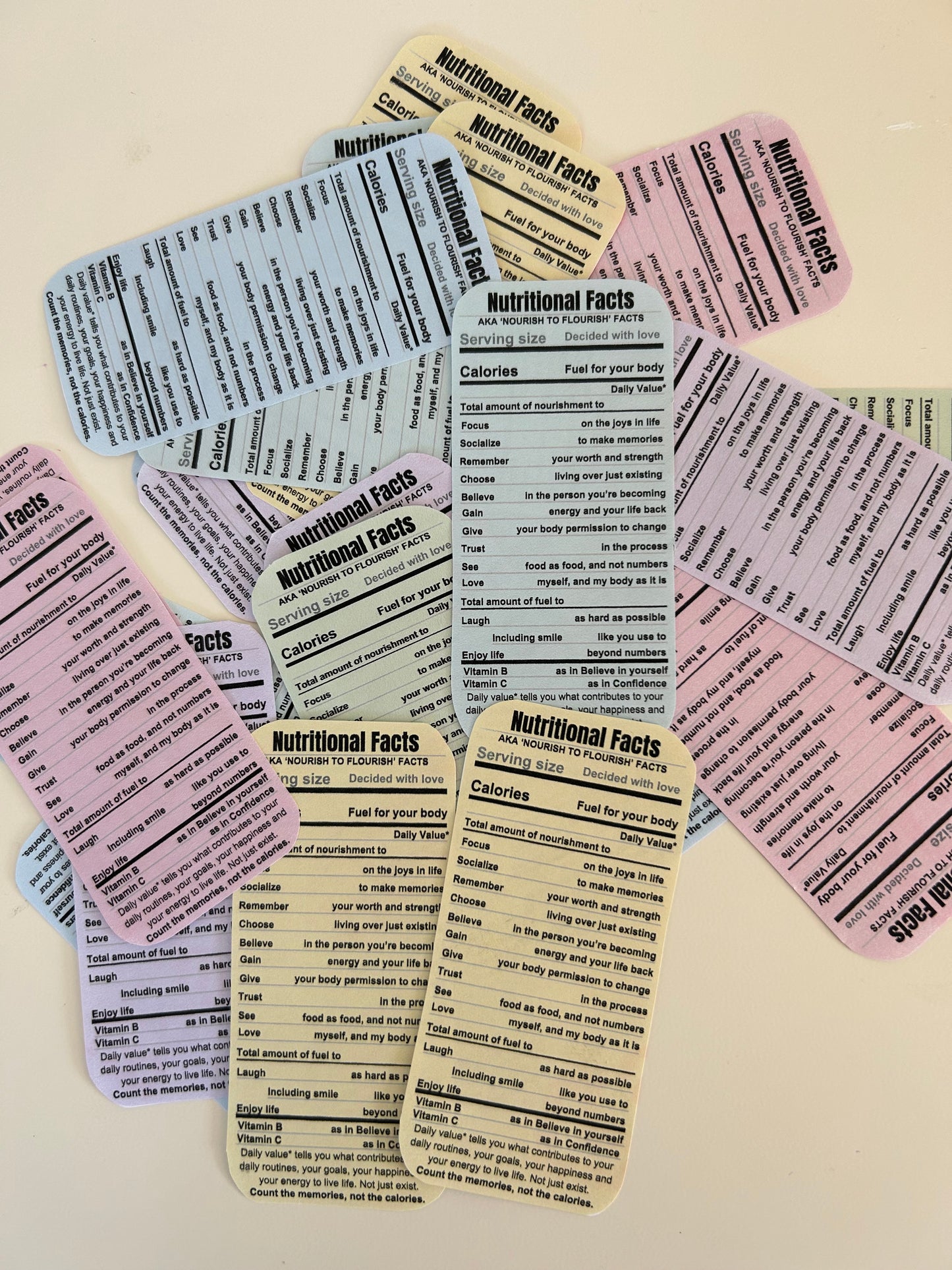 'Nutritional Fact' Label Cover Stickers (Paperback)