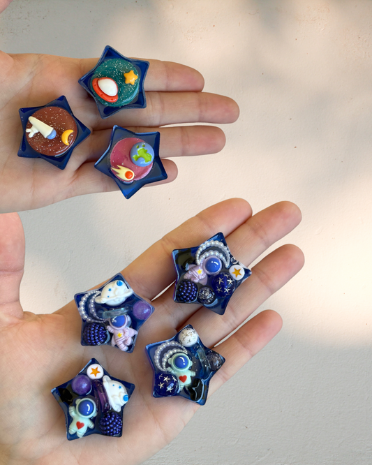 Space Star Textured Trinket
