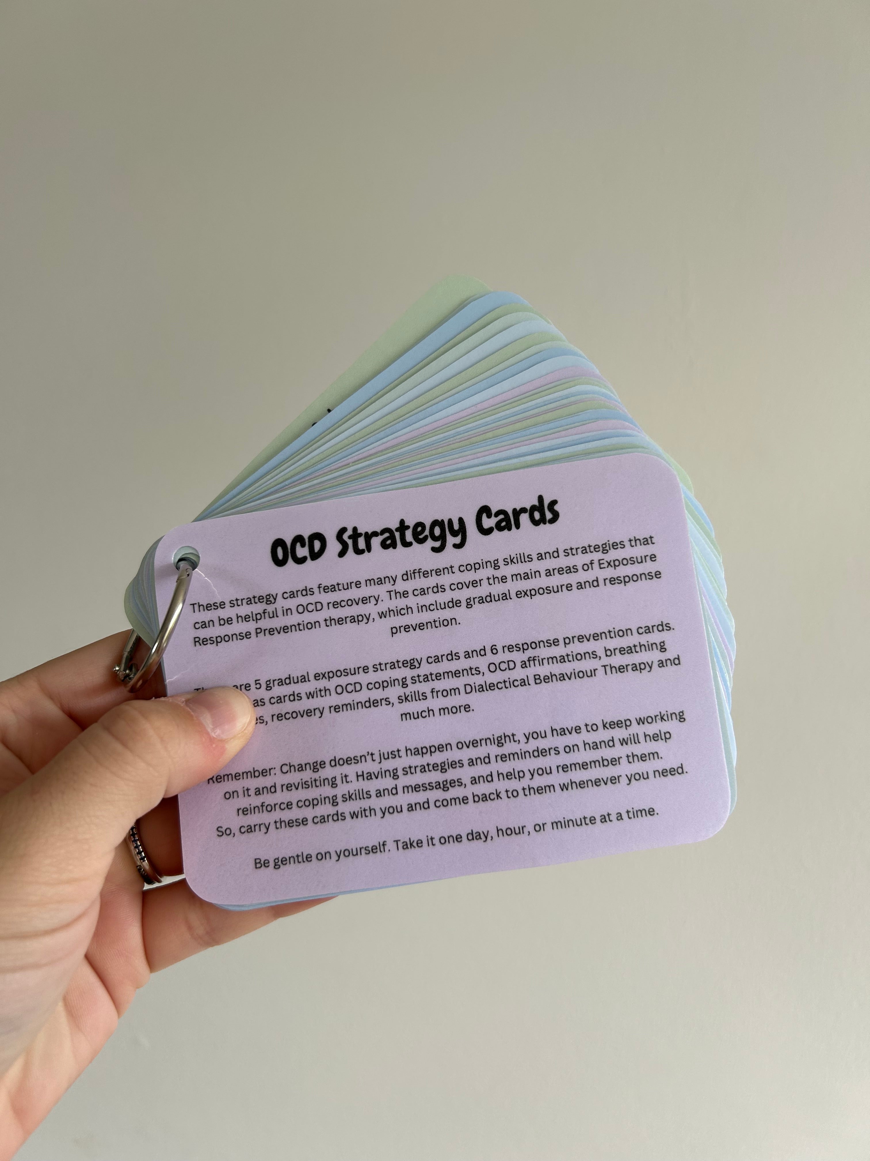Ocd Strategy Visual OCD Strategy Cards – Reminders by Amber