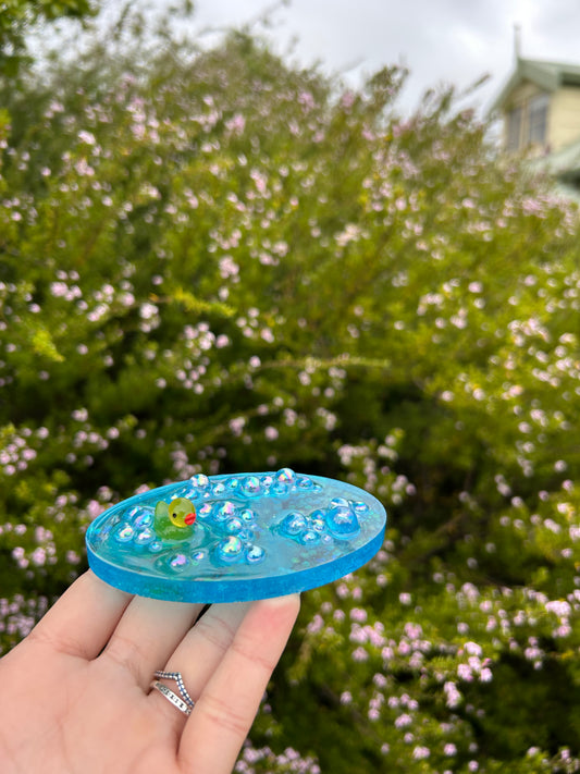 Ducky & Bubbles Oval Trinket | Imperfect