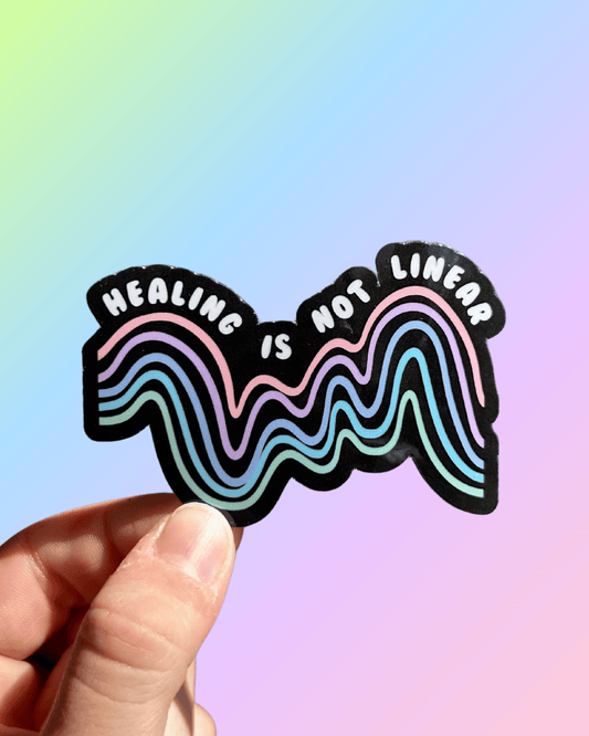 Healing Is Not Linear Sticker