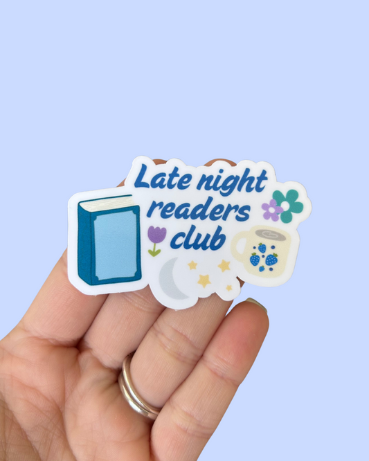 Late Night Readers Club Sticker