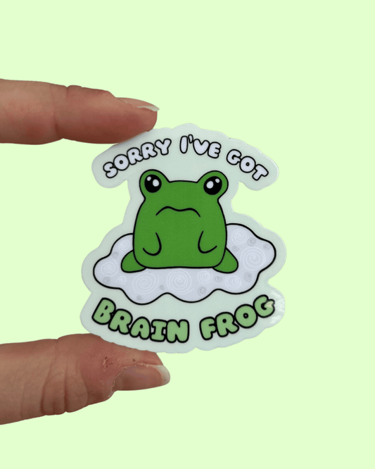 Brain Frog Sticker