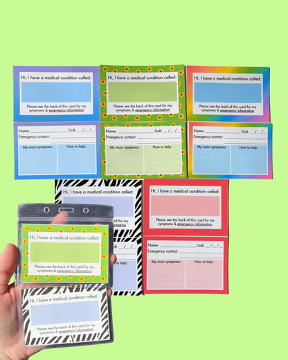 Medical ID Pocket Cards