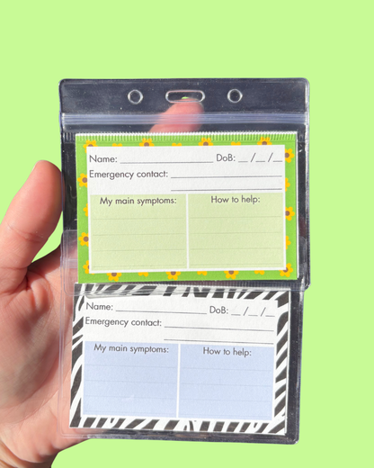 Medical ID Pocket Cards