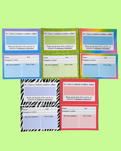 Medical ID Pocket Cards