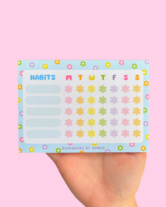 Weekly Habit Tracker Notepad