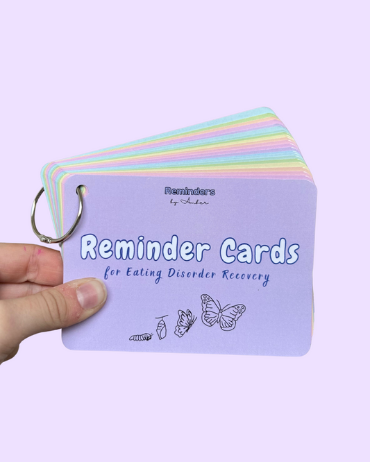 Eating Disorder Recovery Reminder Cards