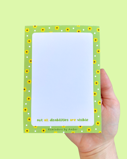 Invisible Disability Notepad