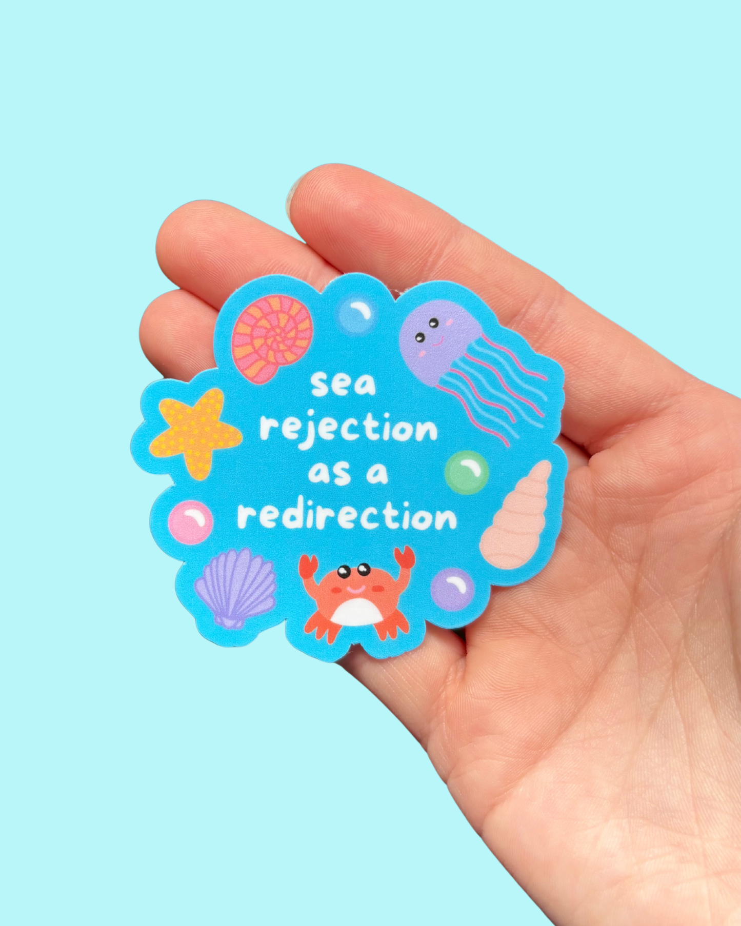 Sea Rejection As Redirection Sticker
